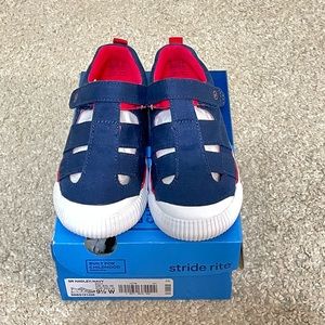 Stride Rite Hadley Boys Navy Sneaker Sandal 9.5W Brand New